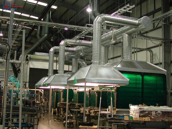 Вентиляция в цехах и на производстве